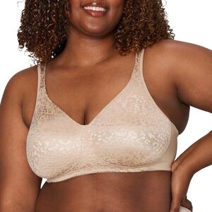 Playtex 18-Hour Ultimate Lift Wireless Bra Women’s US Size 44D Beige 4475 NWOT